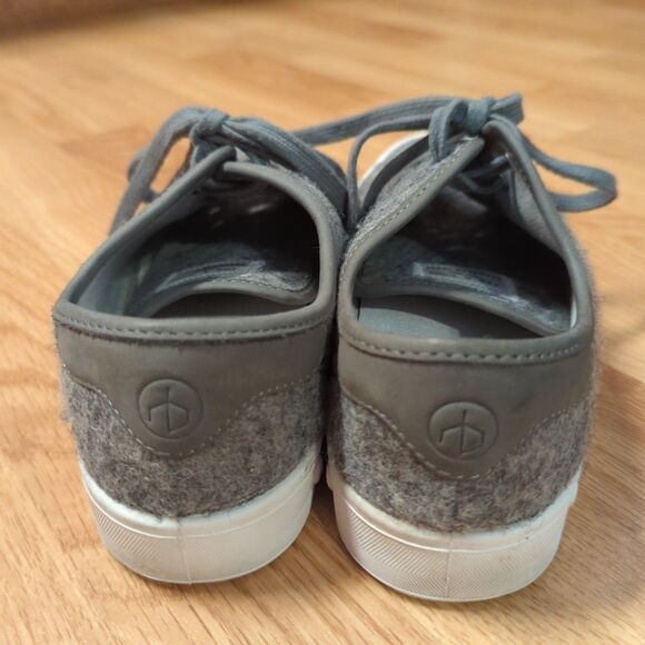Rag & Bone Standard Issue Felted Wool Sneakers Womens US 8 EU 39 Gray Lace Up - Picture 3 of 8